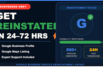 reinstate suspended google business profile