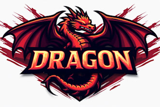 design outstanding dragon logo with unlimited revision