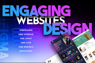 modern UX UI website design in figma