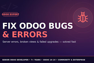 fix bugs and errors in your odoo erp system