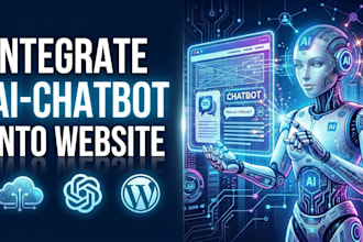 integrate intelligent ai chatbot into any wordpress website, online shop