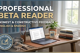 beta read your novel or story and provide constructive feedback