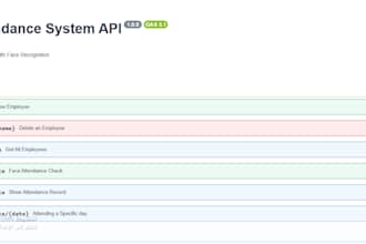 build a face recognition attendance system real time, API