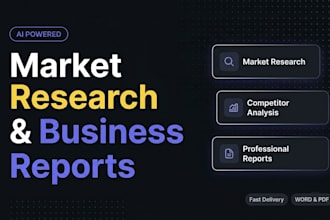 do market research and competitor analysis for your business