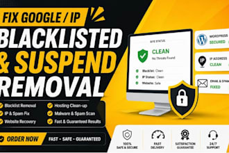 remove google blacklist, clean malware and restore traffic