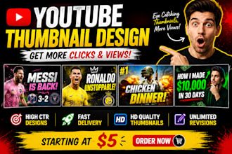 design  youtube thumbnails that increase CTR and views