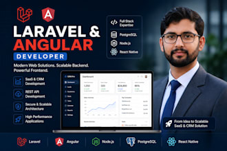 build a custom laravel and angular web app