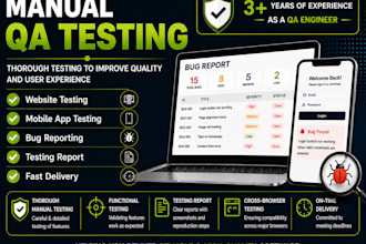 test your website and provide a bug report