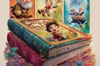 modern childrens book cover design for KDP  selfpublishing