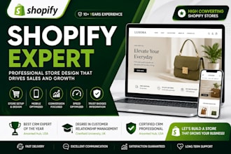 design a high converting shopify store that drives sales and growth