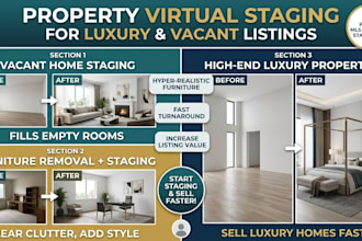 do property virtual staging for luxury real estate listings
