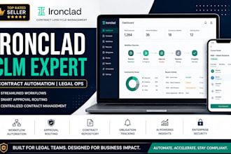 setup ironclad clm, contract automation, legal operations, contract management