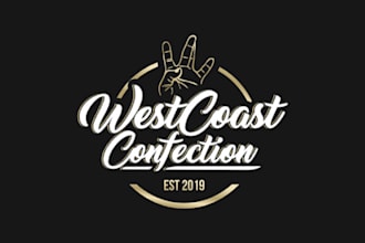 design rap, hip hop, band, and dj logo in typography style