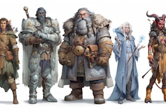draw your dnd character illustrations or concept art