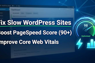 fix slow wordpress site and improve core web vitals fast