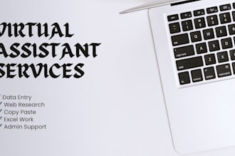 do virtual assistant tasks, admin work and online data entry