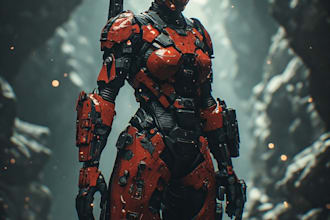do do sci fi character illustration ,sci fi charater concept art illustration