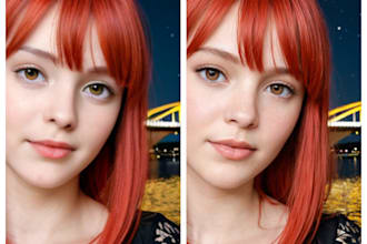 image upscaling and face changing using ai