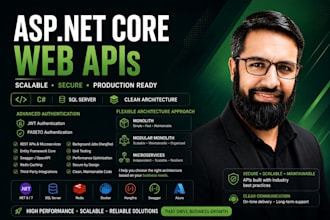 develop scalable asp net core web apis with clean architecture