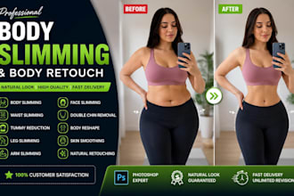 do ai image editing, realistic face swap and body slimming and retouching
