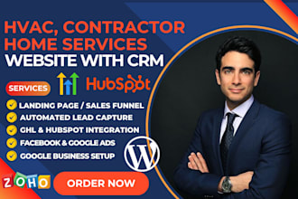 hvac website contractor plumbing crm website home services landing page hvac crm