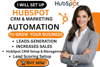 build hubspot landing page, form, automation, blog or email template