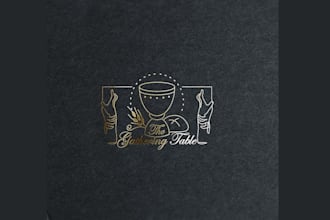 design awesome gathering table logo