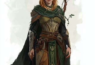 create a dnd art and dnd character art