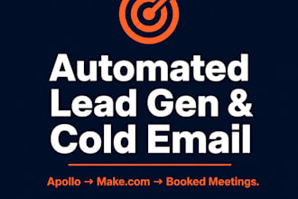 build a lead generation and cold email automation pipeline