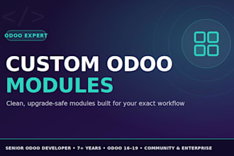 develop and customize odoo module for your business