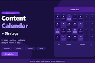 create a social media content calendar and management strategy for your business
