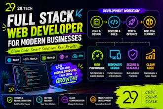 develop a professional full stack web application