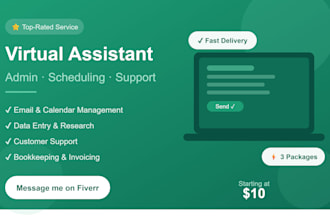 be your reliable virtual assistant for admin and scheduling tasks