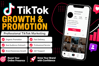 professionally promote your tiktok account and grow your profile presence