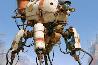 high quality robot, mecha concepts
