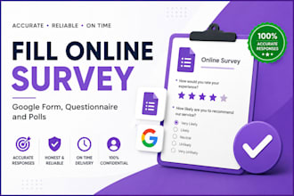 fill online survey, google form, questionnaire and polls