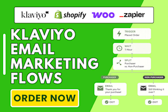 setup klaviyo email marketing and klaviyo lifecycle flow system for your shopify