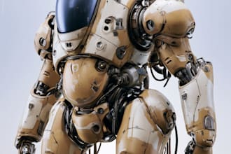 draw or design mechs robots concepts