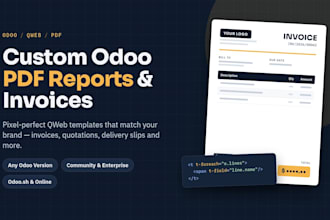 design custom odoo pdf reports and invoices with qweb