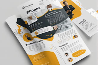 design professional flyer brochure or post card