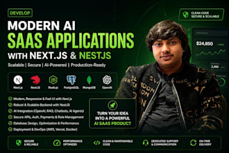 develop modern ai saas applications with nextjs and nestjs