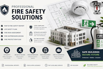 create part b fire safety report life safety plan fire risk and fire suppression
