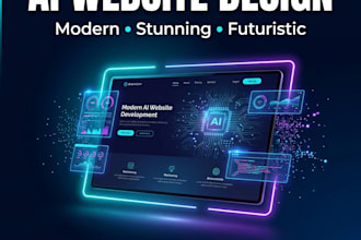 build a modern ai powered website or saas landing page