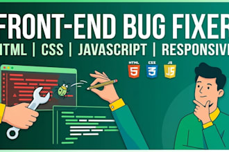 fix HTML, CSS, javascript, and wordpress bugs in 24 hours
