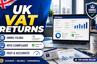 prepare and submit UK vat returns and mtd compliance reports