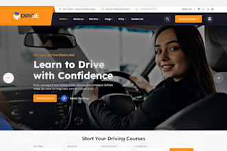 design driving school, driving website school website driving instructor website