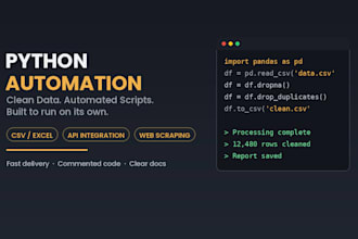 automate your data tasks with custom python scripts