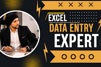 do fast excel data entry, cleaning, web research, copy paste , PDF conversions