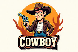 make an amazing cowboy logo in one day