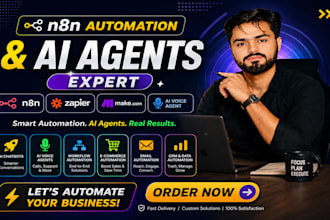 develop ai chatbot, dashbord, agent, ai automations using openai n8n make com